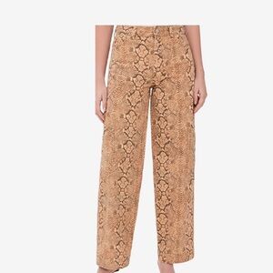 Damson Madder Snake Print Wide-Leg Pants size 30